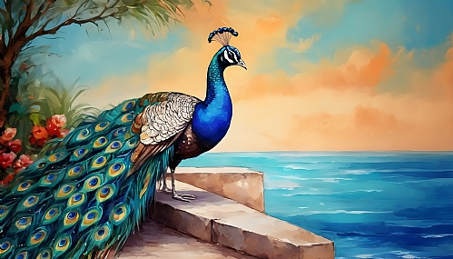 A peacock